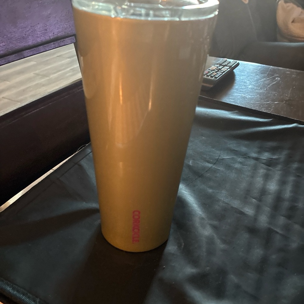 Corkcicle gold Tumbler